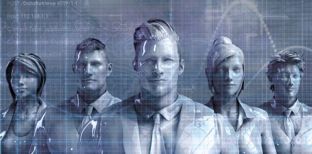 Equipo de profesionales potenciado con inteligencia artificial, representando la resiliencia cibernética que ofrece Microsoft Security Copilot.