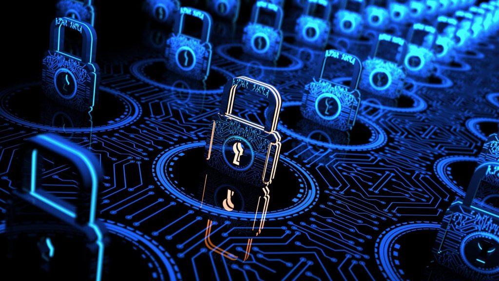 Estrategia de ciberseguridad de Defensa en Profundidad para PYMEs, mostrando barreras de protección en capas.