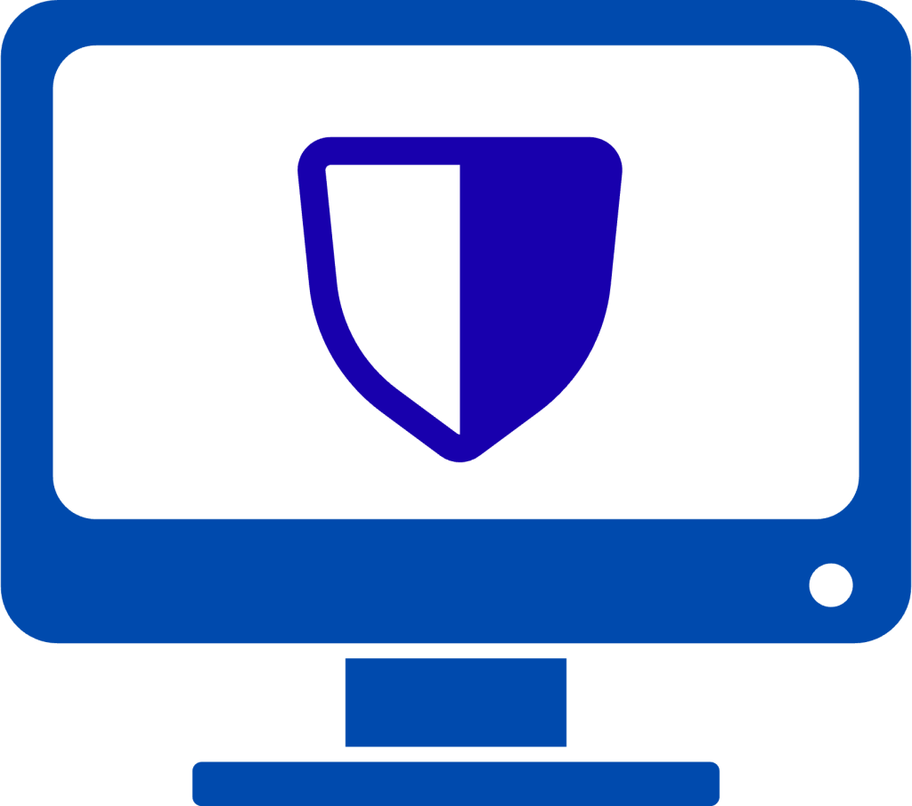 Icono de computadora y escudo para Microsoft 365 E3, mostrando la combinación de productividad con gestión y seguridad de dispositivos.