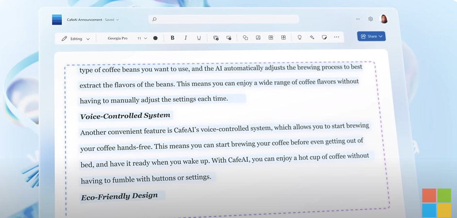 Documentos Word con copilot